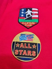 Krisp NYC ALL STARS Sweatshirt Hoodie XL Patches Sports Club Drawstring, Pockets