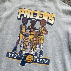 Indiana Pacers “Yes ‘Cers” Crewneck Sweatshirt Mens L Gray NBA Item Game Graphic