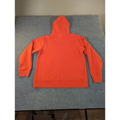 The North Face Mens Orange Blue Logo Pullover Hoodie Sweatshirt Large #2375