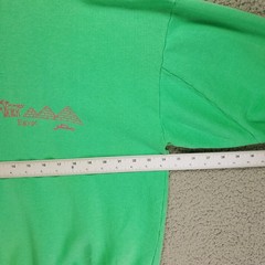 VTG 90s Souvenir Egypt Pyramids Graphic Polo Sweatshirt Mens XL Green Terry Boxy