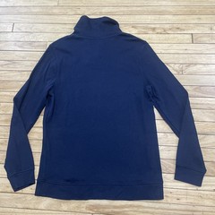Old Navy Blue Preppy Sweater Men XL Textured Fall Winter Shawl Classic Capsule