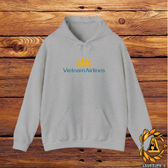 Vietnam Airlines Logo Hoodie Gift Mens Sweatshirt Graphic Pullover S-5XL