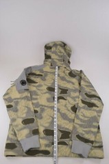 C.P. Company NWT Hoodie Sweat Shirt Size L In Light Yellow Tan Green Gray Camo