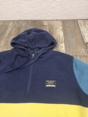 Massive Outdoor Hoodie Mens Small Colorful Pullover Blue Yellow