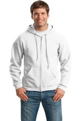 Gildan Mens Long Sleeve Heavy Blend Full Zip Hooded Sweatshirt 18600