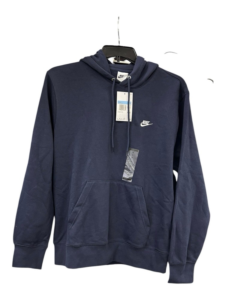 Nike Sportswear Club Men’s Navy Blue Hoodie Fleece Size Medium FN3859-451 $70