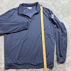 Peter Millar Pullover Mens Medium Blue Stretch Perth Performance Golf