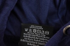 Rudolph Sportswear Mens Size Small Navy Blue Fleece Pocketed Pullover Hoodie NWT