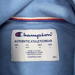 Champion Hoodie Sweatshirt Pullover Blue Mens M Athletic EXCELLENT cond.