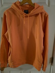 CUTS Brand Mens/Womens Size. M Split Hem Pullover Sweatshirt Hoodie, Coral