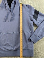 Rapha Hoodie Mens Medium Blue MTB Trailwear Pullover Cycling Performance Logo