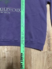 Vintage 90s Northern Michigan Crewneck Sweatshirt Nature Logo Purple Plum XL USA