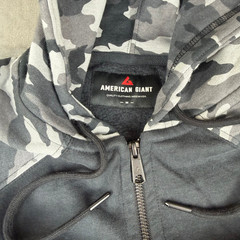 American Giant Classic Zip Hoodie Mens Medium Black Camo Heavy $168 USA New NWOT