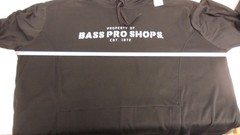 Bass Pro Shops Black Hoodie Men’s 3X 100% Polyester Long Sleeve Kangaroo Pocket