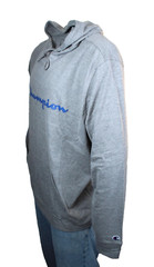 NWT CHAMPION Size Medium Grey Cotton Blend Jersey Men Midweight Hoodie Pullover