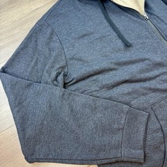New Eddie Bauer Everyday Fleece Full Zip Faux Shearling Lined Hoodie Men’s XXL