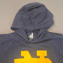 Notre Dame Johnnie O Hoodie Men’s Size Small Blue Play Like A Champion Football
