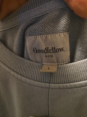 Men’s NWT Goodfellow & Co. LIGHT Blue Long Sleeve Pullover Sweatshirt Size Large