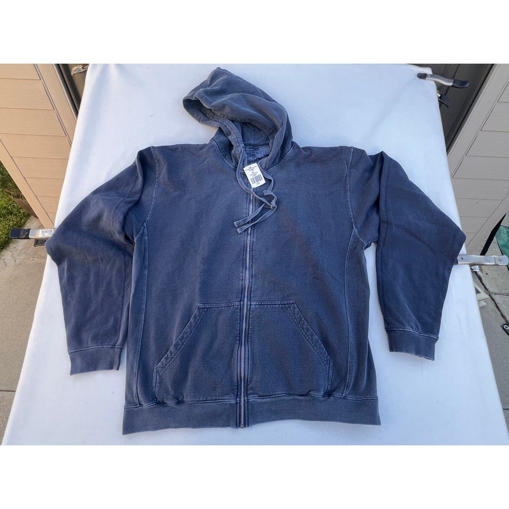 Breezin’ Up Hamptons Full Zip Hoodie Mens L Good Times Navy Blue NWT