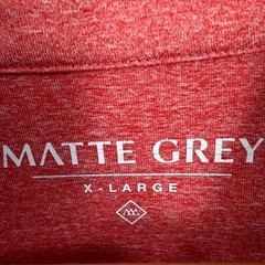 HAUS OF GREY Pullover Red Heather Half Zip Performance Mens XL