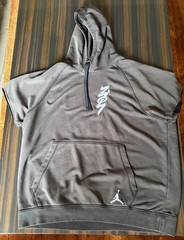 Nike Air Jordan Dri-FIT Short Sleeve Hoodie XL Gray Pullover Jumpman Men’s