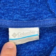 Columbia Golden State Warriors Hoodie Mens Medium Blue Full Zip NBA Fleece