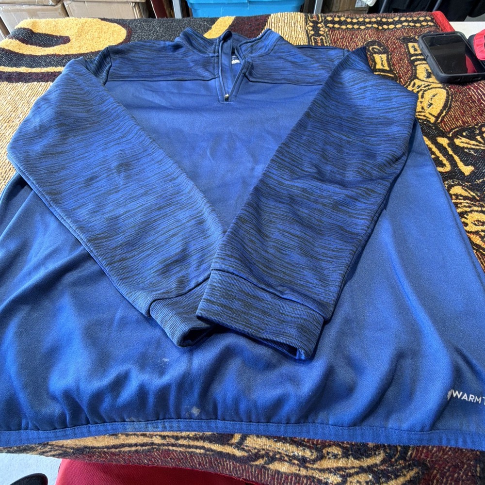 Mens Sport Pullover Size Medium Blue