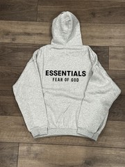 Fear of God Essentials Light Heather Grey Hoodie size XL!
