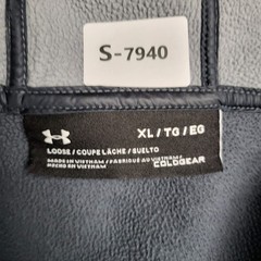 Under Armour Men Sweatshirt XL Gray Fleece Coldgear Gorpcore Zipper Logo Long