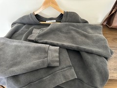 Acne Studios FN-UX-SWEA000017 Faded Black Boxy Crewneck Sweatshirt Oversized M