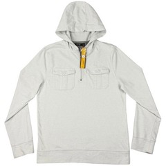 NEW Apt 9 Men’s Small Light Gray Quarter Zip Hooded Pullover Shirt Modern Fit
