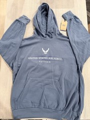 USAF “United States Air Force Veteran” Hoodie / Hooded Sweatshirt – Sz LARGE / L