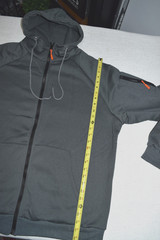 TACTICAL SWEATSHIRT MEN’S FULL ZIP HOODIE LONG SLEEVE JACKET W/ POCKET SZ XXL