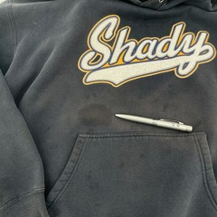 Vintage Shady LTD Pullover Hoodie Medium Black Eminem Shady Spellout Y2K Hip Hop