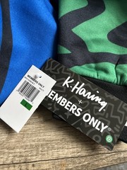 K-Haring + Members Only Multicolor Hoodie City Hip Hop Retro Y2K Mens Sz L NWT
