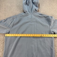 Life Is Good Mountain Hoodie Mens Large Blue Sweatshirt Outdoor Hiking Walking