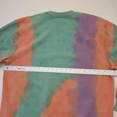 OBEY Sustainable Tie Dye Fleece Crew Sweatshirt Men’s Medium Purple Nitro Multi
