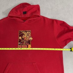 Vintage Dragon Ball Z Hook Ups Parody Skater Hoodie Size XL Baggy Streetwear Y2K