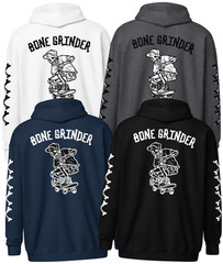 Bone Grinder | Zipper Heavy Hoodie | Old Skool Fearless Skate Culture