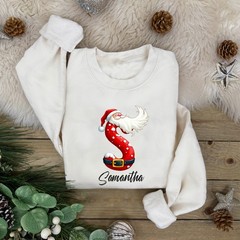 Personalised Alphabet SANTA Family Christmas Jumper | Xmas Sweatshirt | Novelty