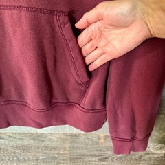 Aeropostale Mens 2010s Spell Out Sweatshirt Hoodie L Maroon Raised Letter Iconic