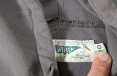 Wellen Terry Hoodie Mens Medium Gray All Seasons Pullover Organic Huckberry