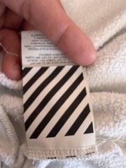 Off-White Temperature 0.5% Graphic Hoodie White Size M Unisex OMBB031S18192081