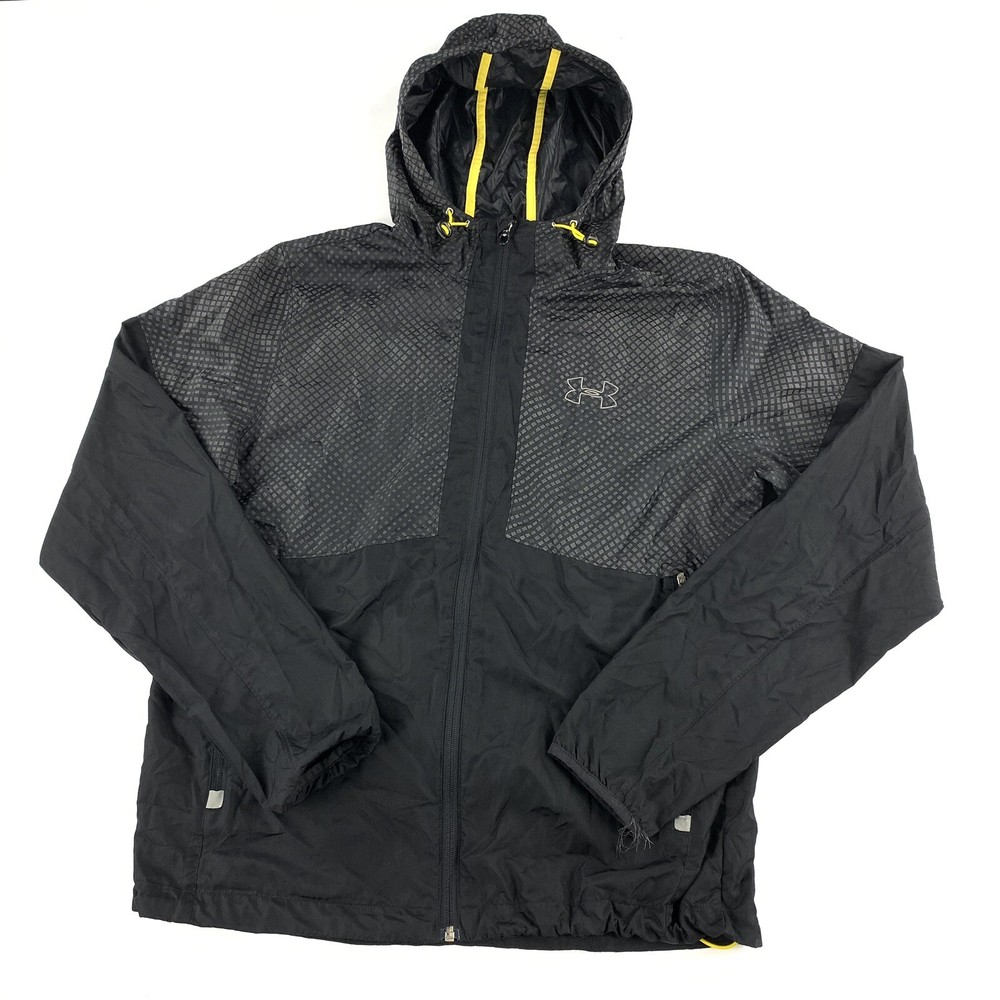 Under Armour UA Running Reflective Hoodie Jacket Mens Medium All Seasons
