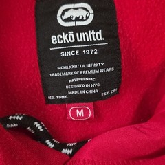Ecko Unltd. Men’s Red Pullover Hoodie Graphic Logo Drawstring Hood M