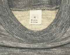 THE BULLDOG Sweatshirt Unbranded Medium Crew Neck Pullover Unisex Heathered Gray
