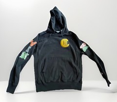 Champion Reverse Weave Hoodie Men’s S Varsity Letter C Patch Vintage Sweatshirt