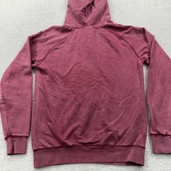 World Gym Hoodie Mens Small Maroon Pullover Graphic Logo Workout Fitness