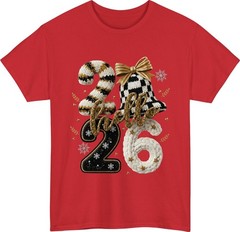 Hello 2026 New Year Knitted Style T-Shirt Winter Season Celebration Gift Tee Top