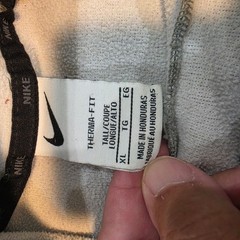 Nike Hoodie Men XL Gray Excellent Therma-FIT Pullover Training Activewear